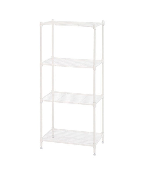 ホワイト スチールラック 3段 ホワイトラック 軽量書棚(本棚) KU 単式 H2600×W1235×D300(mm