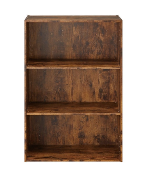 カラーボックス　Nカラボ　ワイド3段(ミドルブラウン)