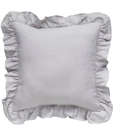 クッションカバー(リネンフリル GY SC022 45×45cm)