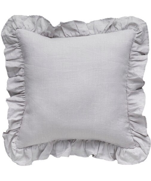 クッションカバー(リネンフリル GY SC022 45×45cm)