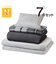 寝具７点セット 毛布にもなる掛カバー付き　シングル(NW n GY S K2202)