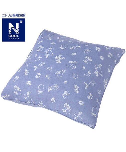 フロアクッションカバー(座布団カバー NクールSP フルーツ BL)