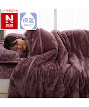 【デコホーム商品】2枚合わせ毛布 ダブル(NウォームWSP A2407 RO D)