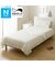 【デコホーム商品】フリル付き 両面使える肌布団 シングル（Nクール S2506 フリルホワイト)