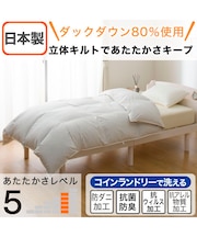 【日本製】羽毛掛ふとん シングル(DH-GDD80)