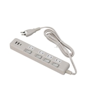 USB付節電タップ4個口(TypeA×2+TypeC×1 モカ)