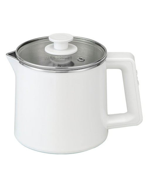 1台3役の電気ケトルポット (0.8L ホワイト LD2S02)