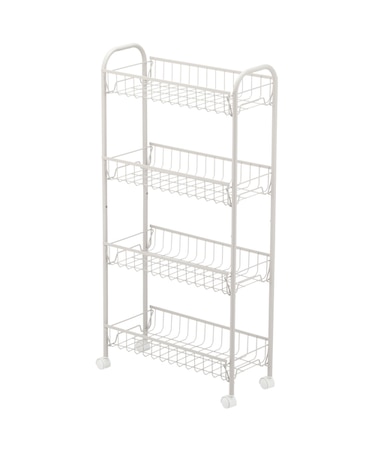 はめるだけスリムワゴン4段(モカ WA005)