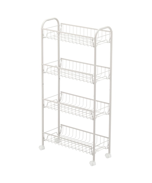 はめるだけスリムワゴン4段(モカ WA005)