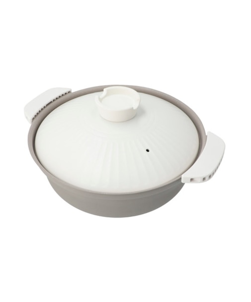 IH持ちやすい軽量土鍋風卓上鍋(24cm モカ KY073)