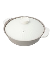 IH持ちやすい軽量土鍋風卓上鍋(27cm モカ KY073)