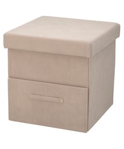 引き出し付き折りたたみスツール(モカ DH02)