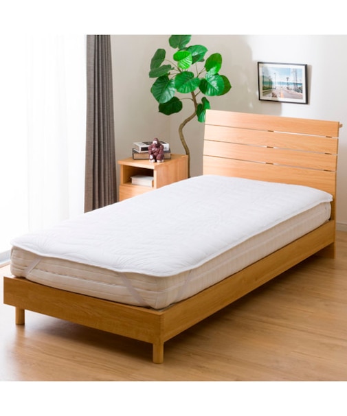 吸水速乾 抗菌マットレスプロテクター　セミダブル(B2305 SD)