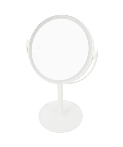 LED卓上両面ミラー(ホワイト DH02)