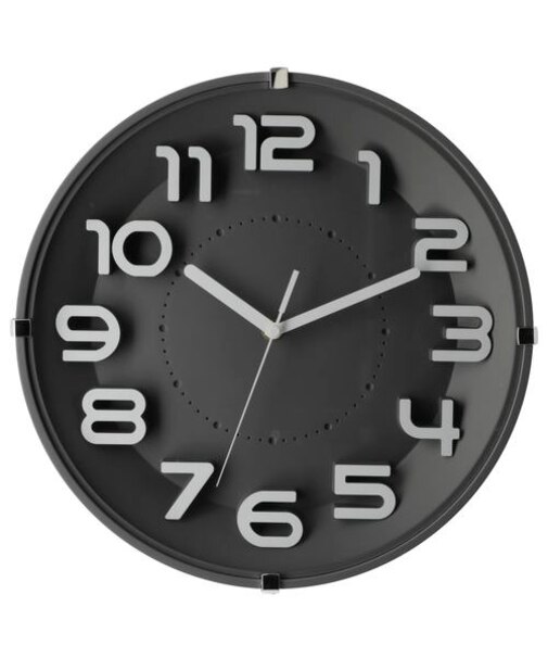 静音秒針 掛け時計(DF-5831GY)