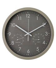 電波 温湿度計付き 掛け置き兼用時計(30RS1T GY FR888)