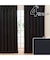 遮光1級・遮熱カーテン＆遮像・遮熱レース4枚セット(100X190X4 ブラック DH152)