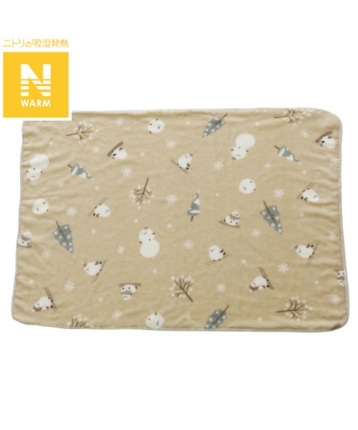 ひざ掛け(Nウォーム シマエナガgSCq1a)
