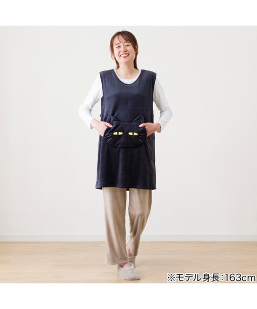 ルームベスト(デコネコ ブラック KK18)