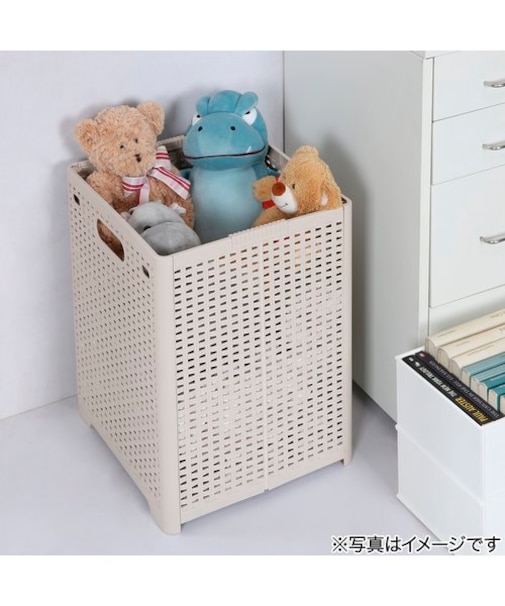 折りたたみランドリーバスケット(ライトモカ SR2)