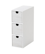 縦横兼用引き出し3段 (NN01 ホワイトウォッシュ)