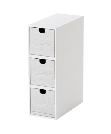 縦横兼用引き出し3段 (NN01 ホワイトウォッシュ)