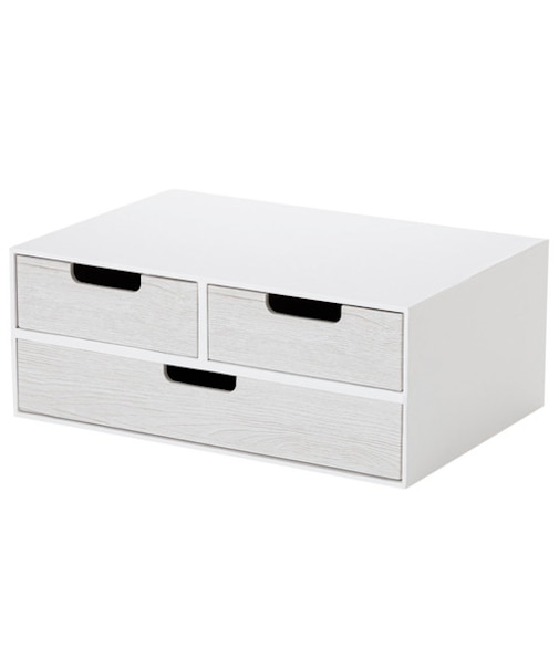 カラボにもぴったり入るA4サイズ引き出し2段 (NN01 ホワイトウォッシュ)