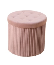 収納になる折り畳みスツール(ローズ DH)