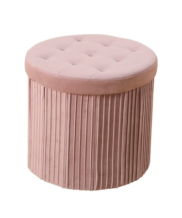 収納になる折り畳みスツール(ローズ DH)