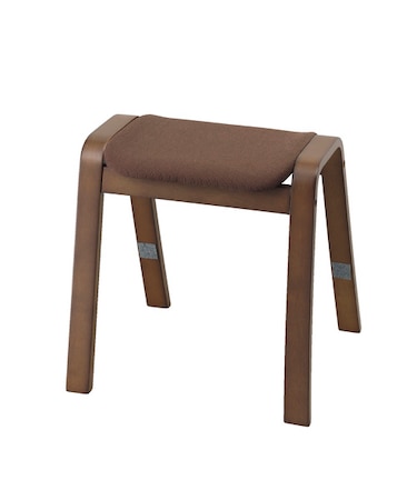 木製スツール(リューク ダークブラウン)