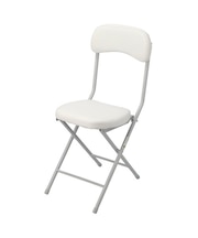 折りたたみチェア バーミーズ ホワイト 1点セット