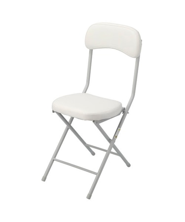 折りたたみチェア バーミーズ ホワイト 1点セット