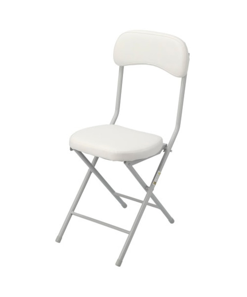 折りたたみチェア バーミーズ ホワイト 1点セット