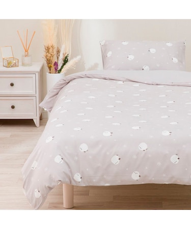 ふとん・ベッド用3点セットシマエナガ(S5 GY)