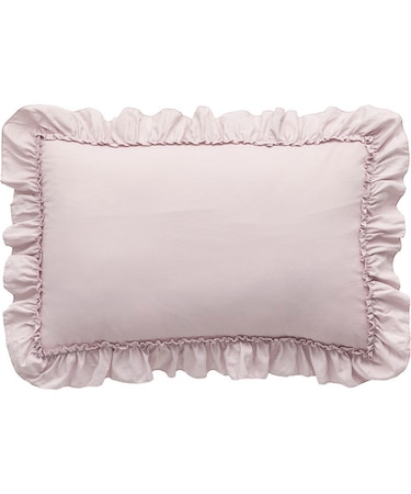 枕カバー（ウォッシュ フリル F9 RO）