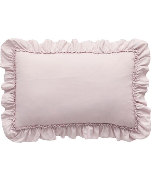 枕カバー（ウォッシュ フリル F9 RO）