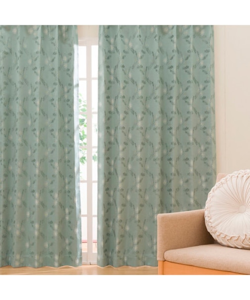 遮光1級・遮熱・遮音ドレープカーテン(100X200X2 タンポポNG04)