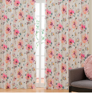 遮光･遮熱ドレープカーテン(100X178X2 ハナ ローズ DH163)