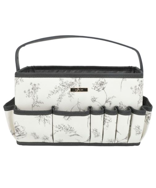 コスメキャリー ラインアート柄 L