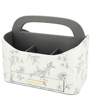 キャリーボックスL 引き出し付き ラインアート柄