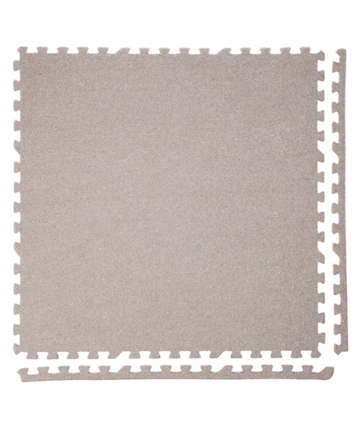 洗えるジョイントマット(モカ 8枚セット ふち付き VJ01)