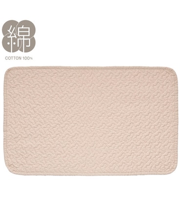 洗いざらしの自然な風合い コットン100％フロアマット (イブルウォッシュ50X80 gST4)