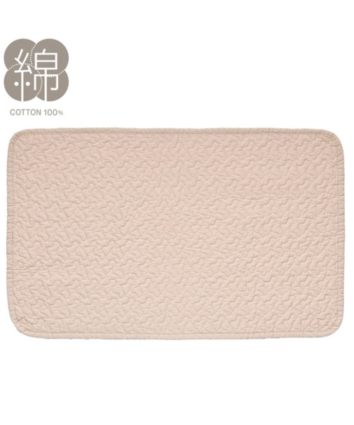 洗いざらしの自然な風合い コットン100％フロアマット (イブルウォッシュ50X80 gST4)