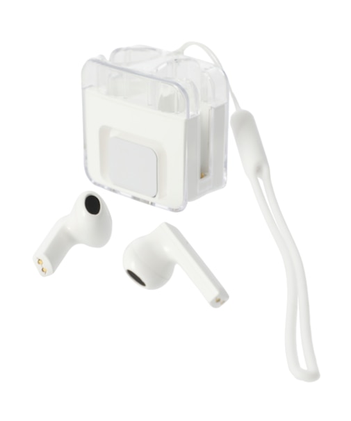 インナーイヤー ワイヤレスイヤホン(クリアホワイト_KRY-IE)