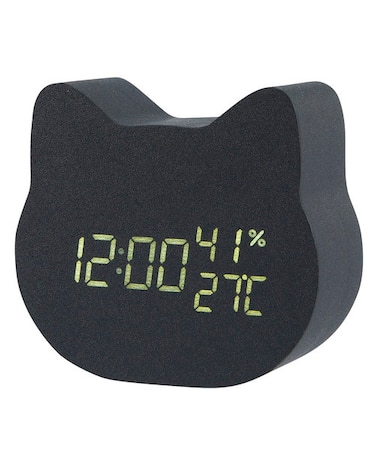 LEDデジタル置き時計 デコネコ