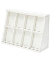 トレーディングカード収納ディスプレイラック(ホワイト)