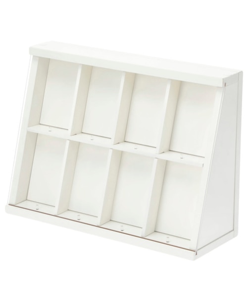 トレーディングカード収納ディスプレイラック(ホワイト)