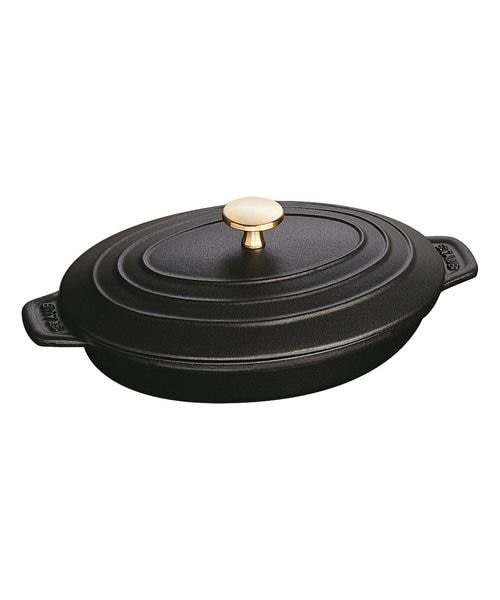 STAUB オーバル ホットプレート ブラック ストウブ