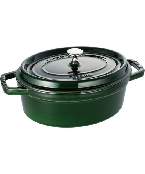 STAUB ピコ・ココット オーバル 23cm バジルグリーン ｜ツヴィリング