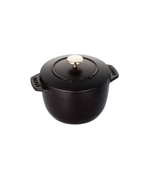 STAUB ラ ココット de GOHAN Sサイズ 新品 シリアルあり ① STAUB ラ・ココット de GOHAN Sサイズ ブラック ｜ツヴィリング ジェイ